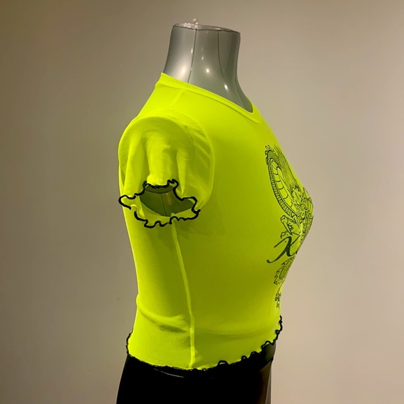 Neon-Green Kiss of the Dragon Top - Picture 4 of 9